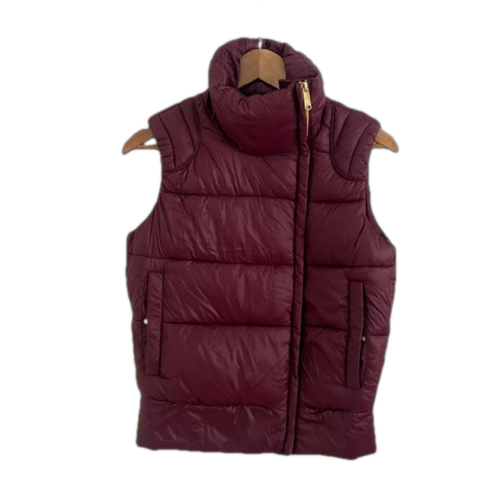 Sam Edelman Burgundy Puff Vest